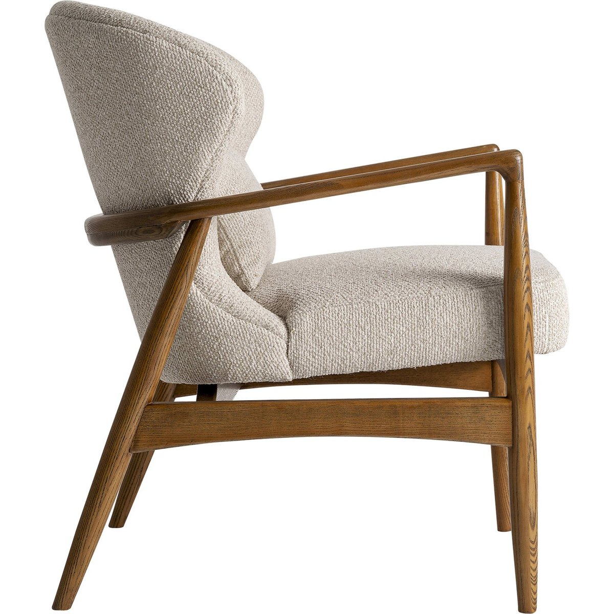 Fauteuil contemporain effet marbré beige effet marbré, RECOLLECTION