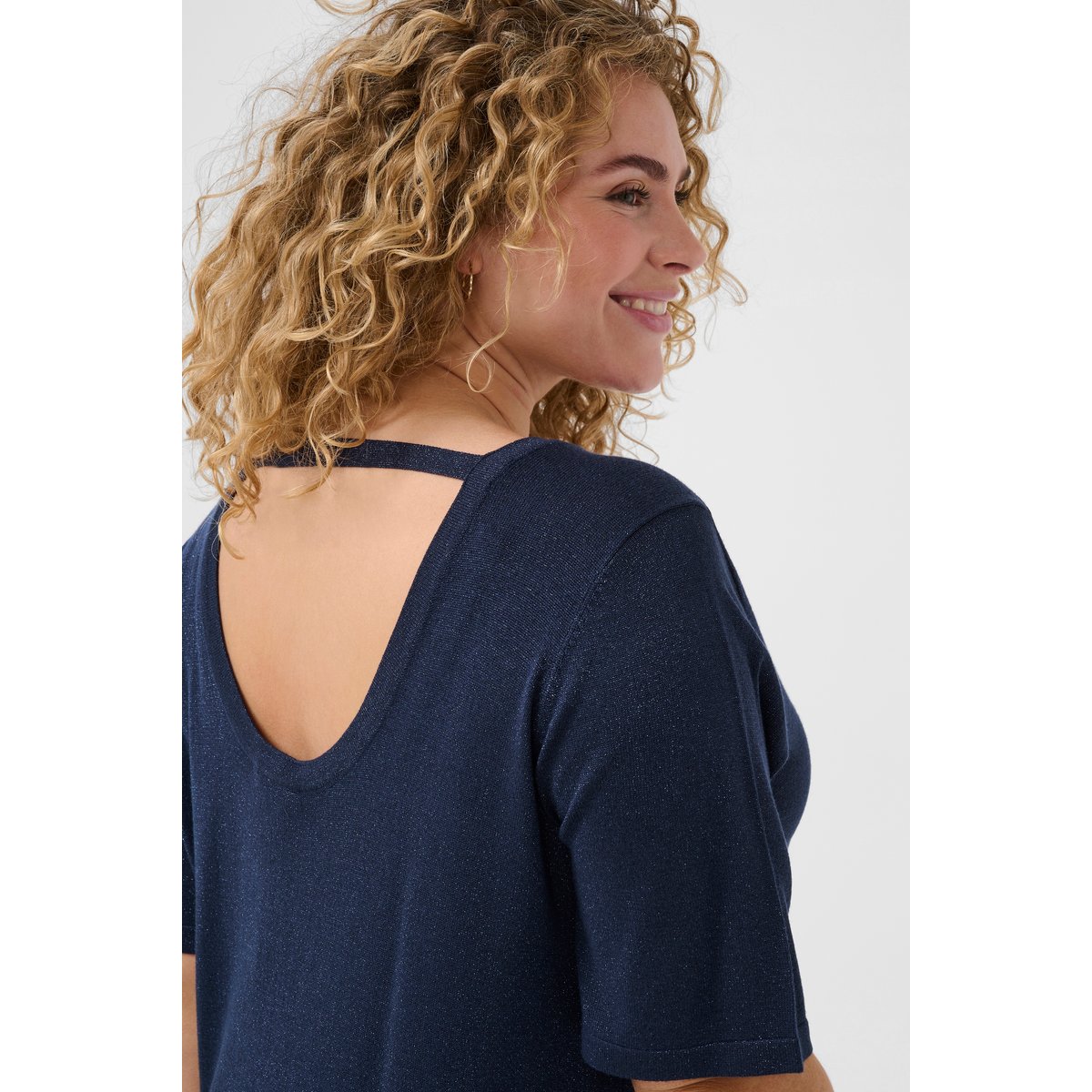 Dress bleu marine, KAFFE CURVE