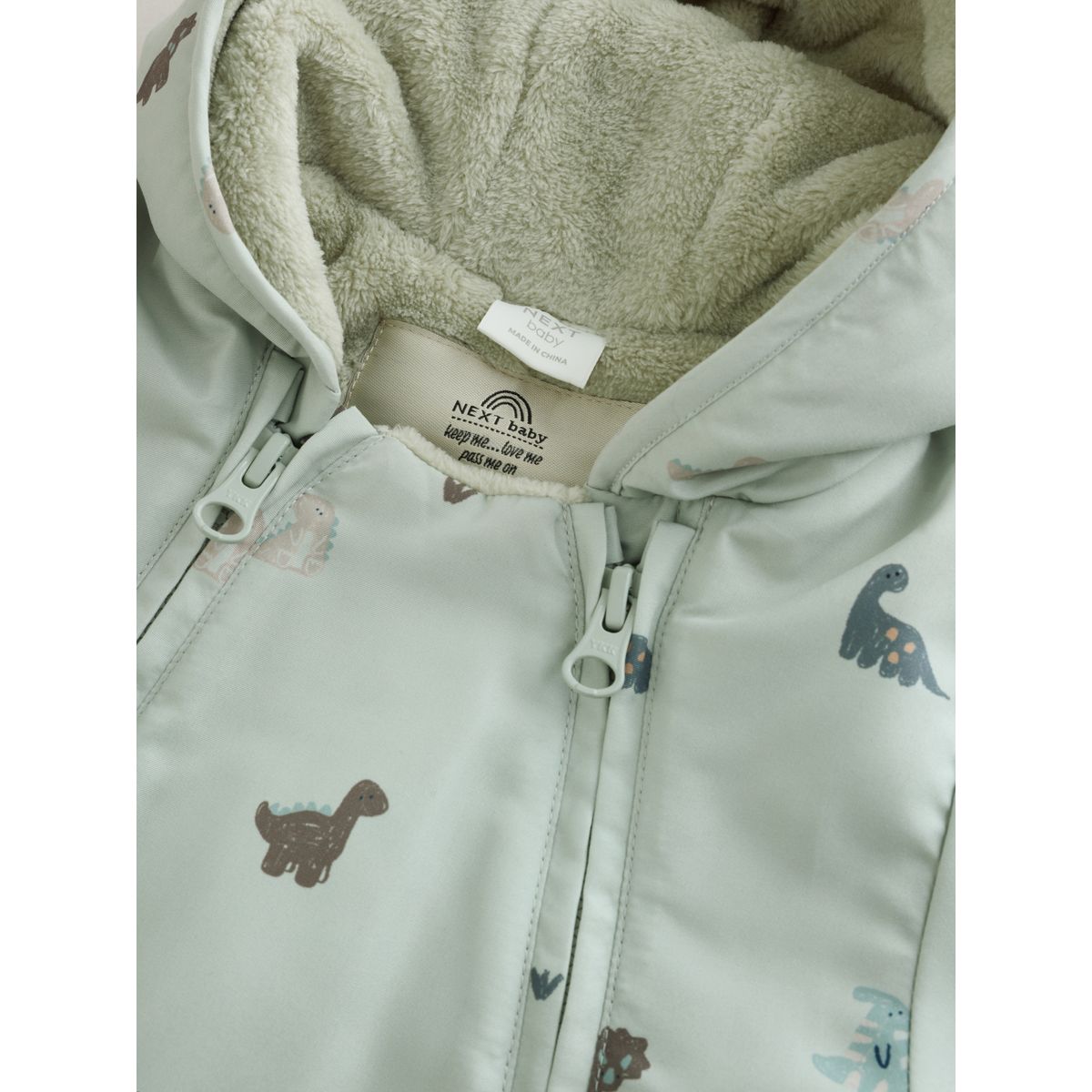Combinaison à capuche pour bébé dinosaure vert, NEXT