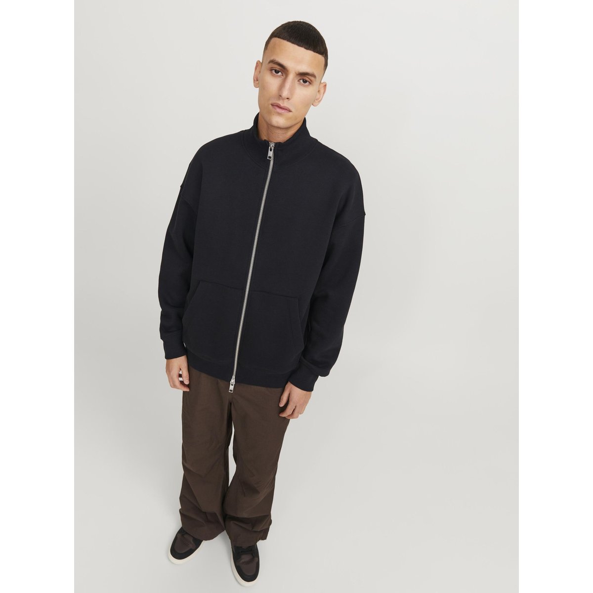 Sweat À Fermeture Éclair noire - black, JACK & JONES