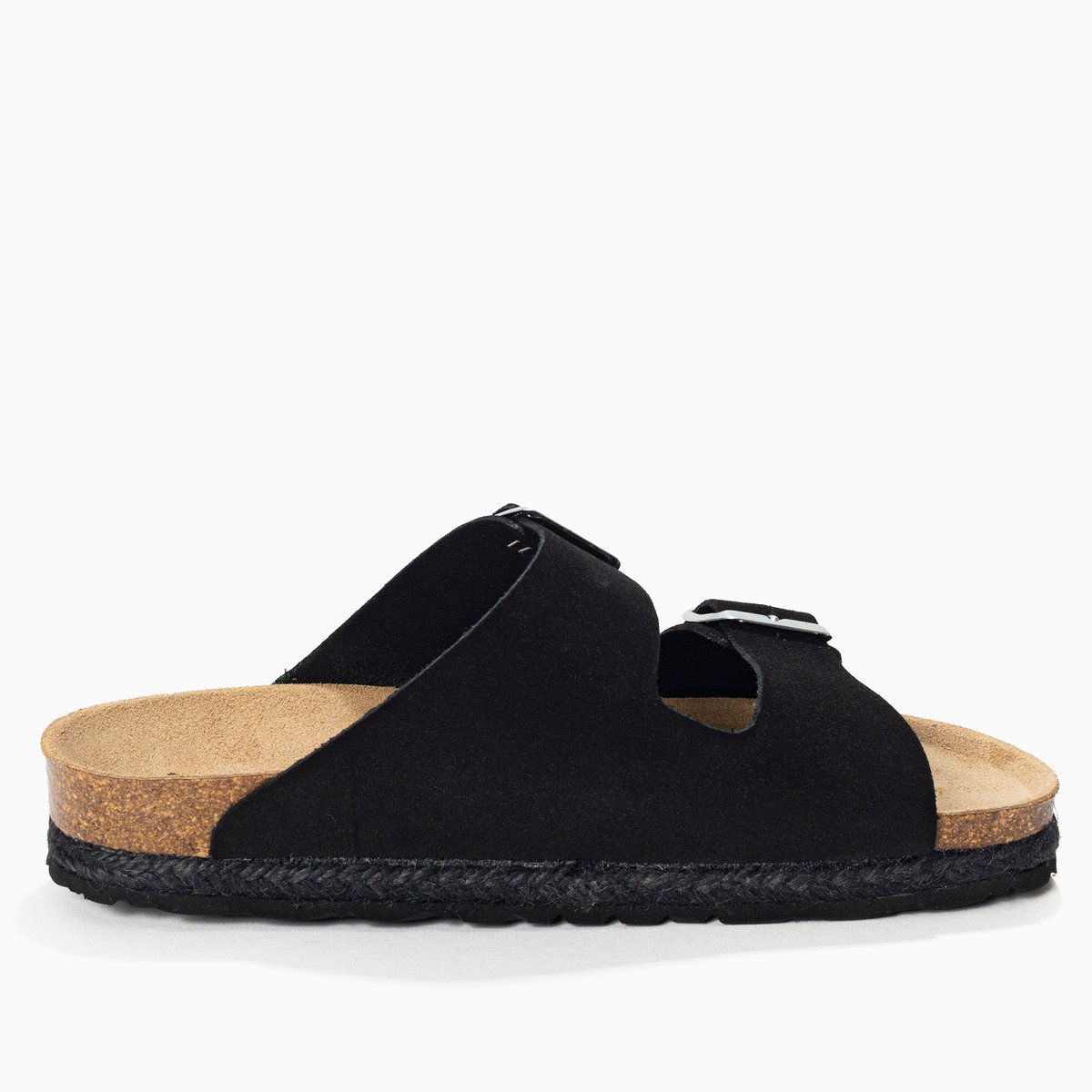 Sandales en cuir suedé BENALLA noir, BAYTON