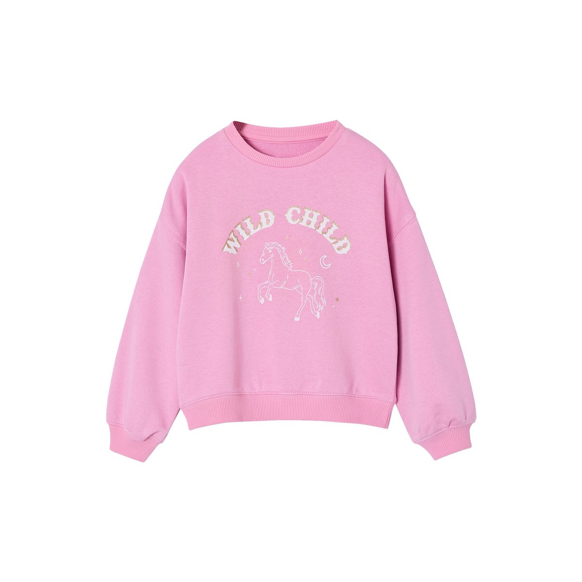 Sweat manches longues mauve, VERTBAUDET