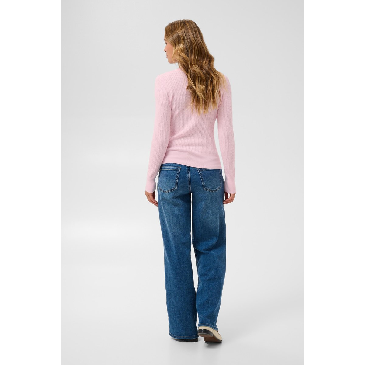 Pullover tricoté rose ballerina/red heart, KAFFE