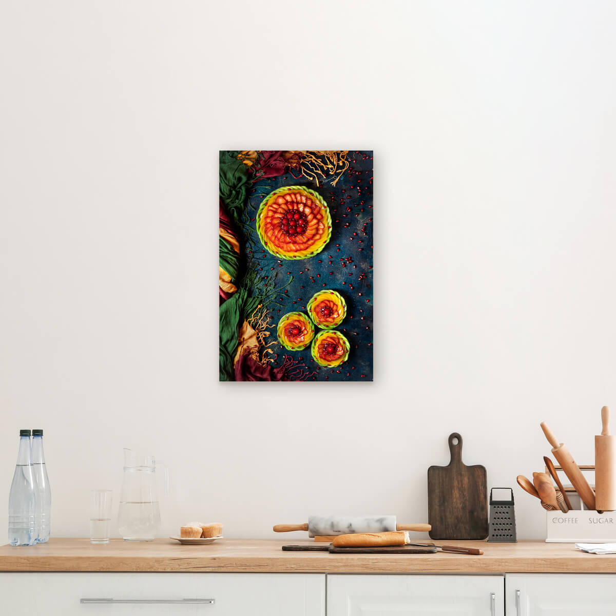 Tableau Mural Fruits Colorés CUISINE tableaux sur toile-rouge, CEANOTHE