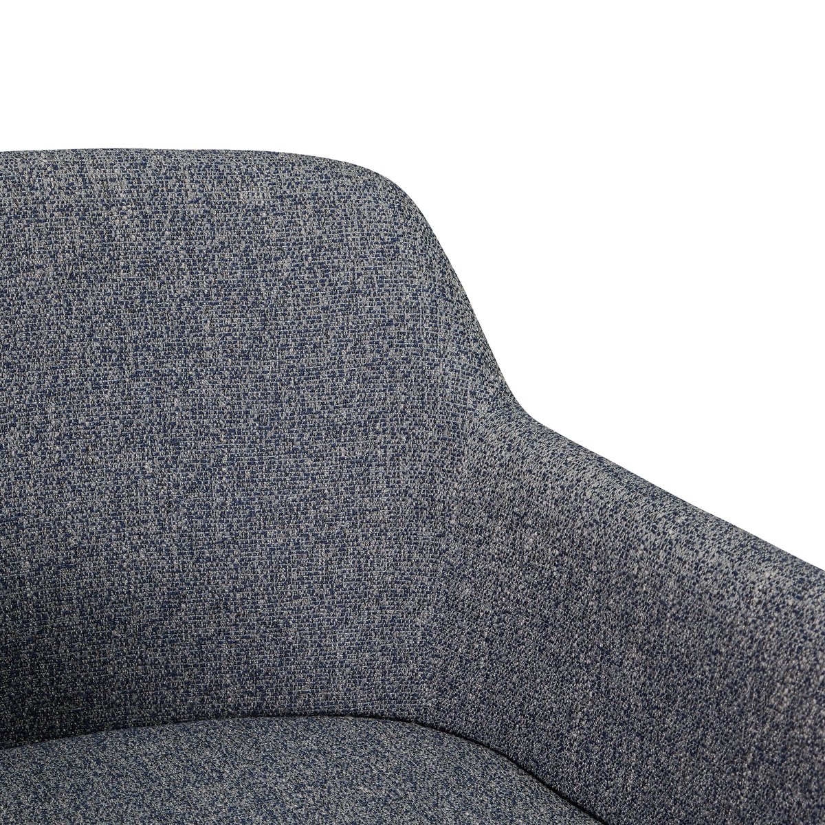 Chaise de bureau en polyester et acier REST gris foncé, HUBSCH
