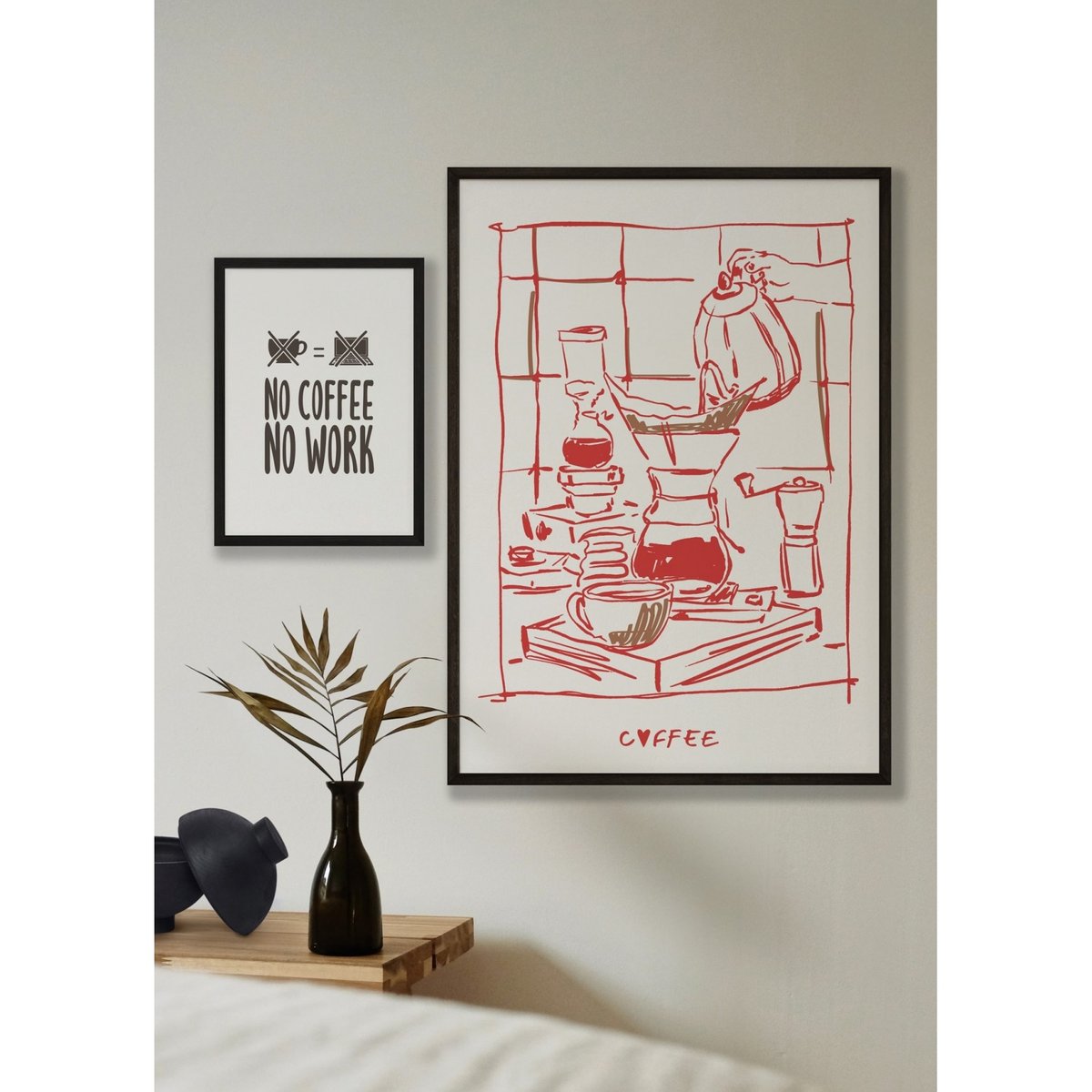 Affiche Coffee blanc, L'AFFICHERIE