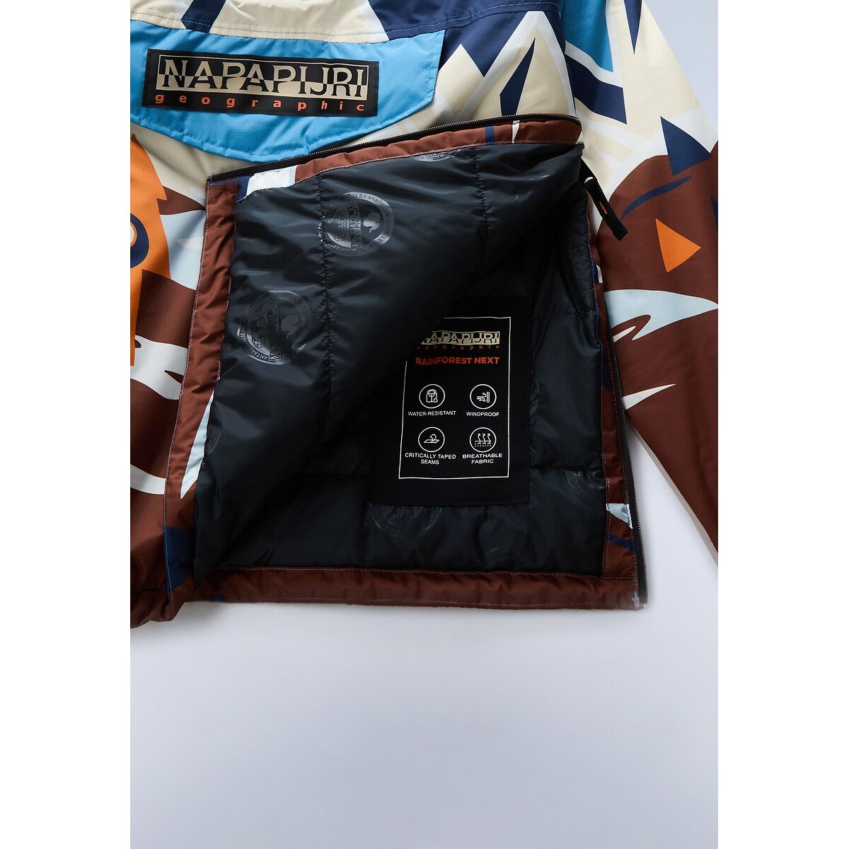 Manteau d'hiver, RAINFOREST NEXT bleu marine imprimé, NAPAPIJRI