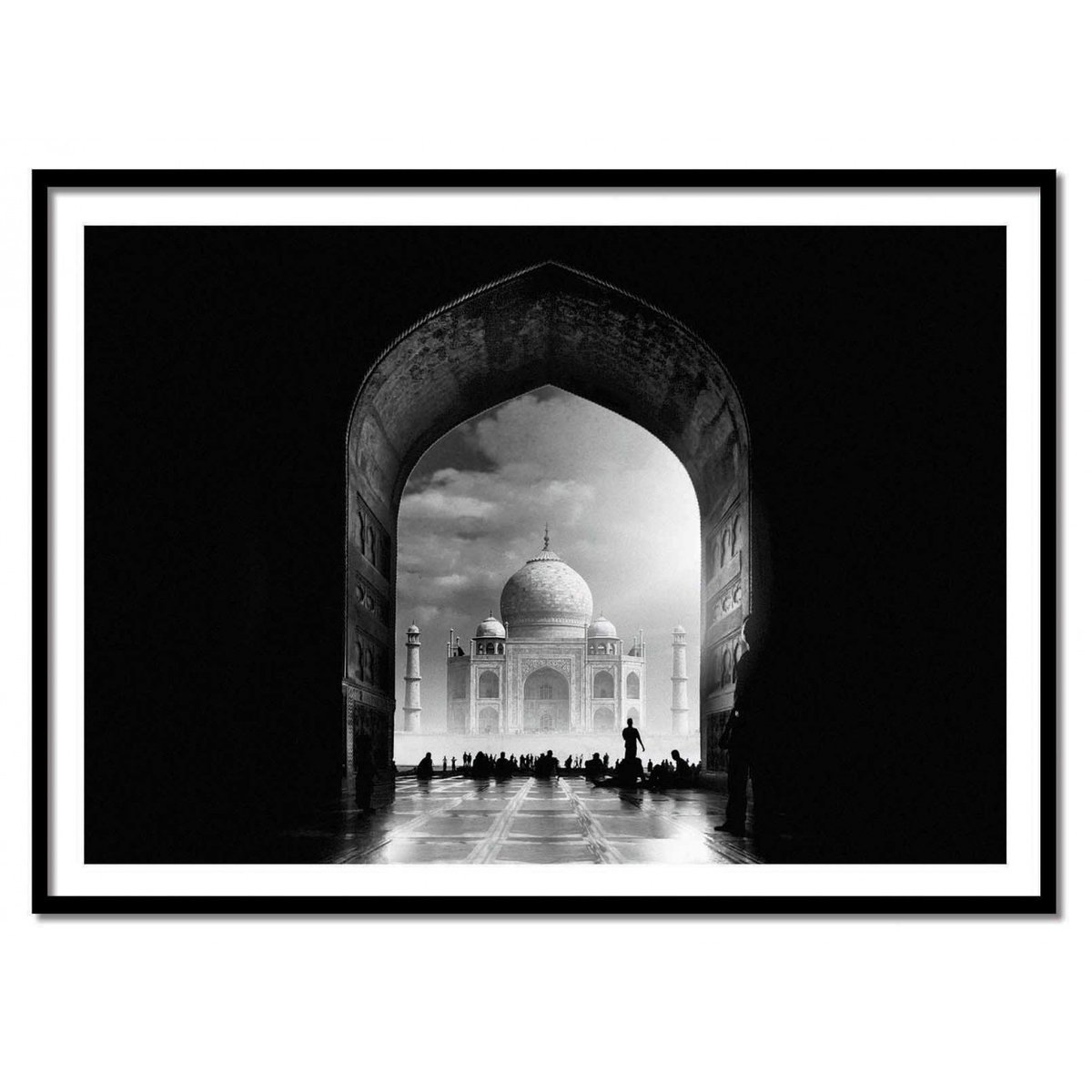 Affiche d'art - Taj Mahal - Hussain  Buhligaha couleur unique, WALL EDITIONS