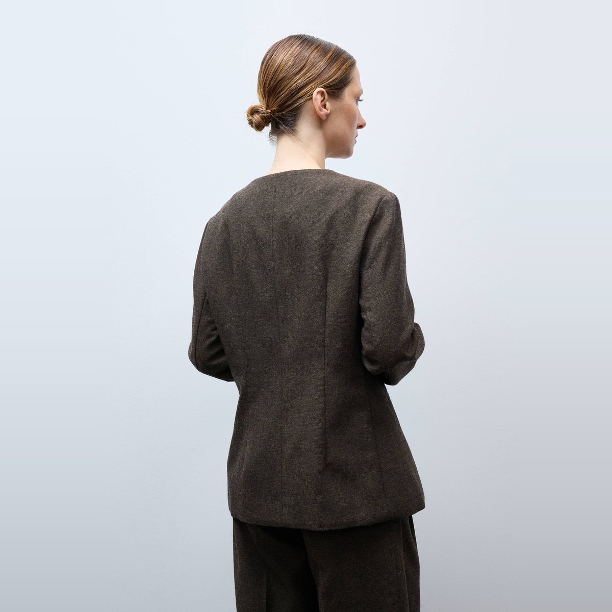 Veste courte en tweed pudding, MONOPRIX