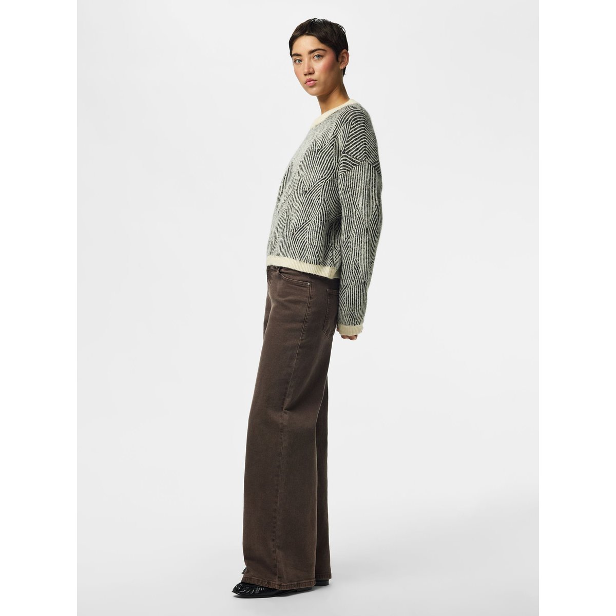 Pull col rond, manches ballon whitecap gray 1, PIECES