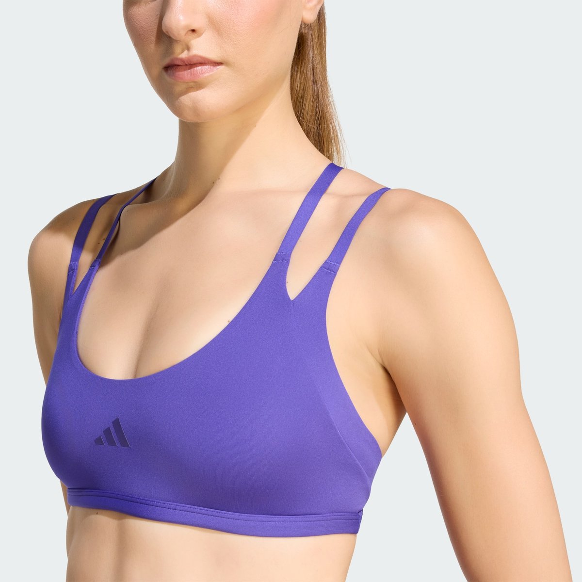 Brassière À Bretelles Optime Workout Maintien Léger Brassière À Bretelles Optime Workout Maintien Léger pure purple, adidas Performance