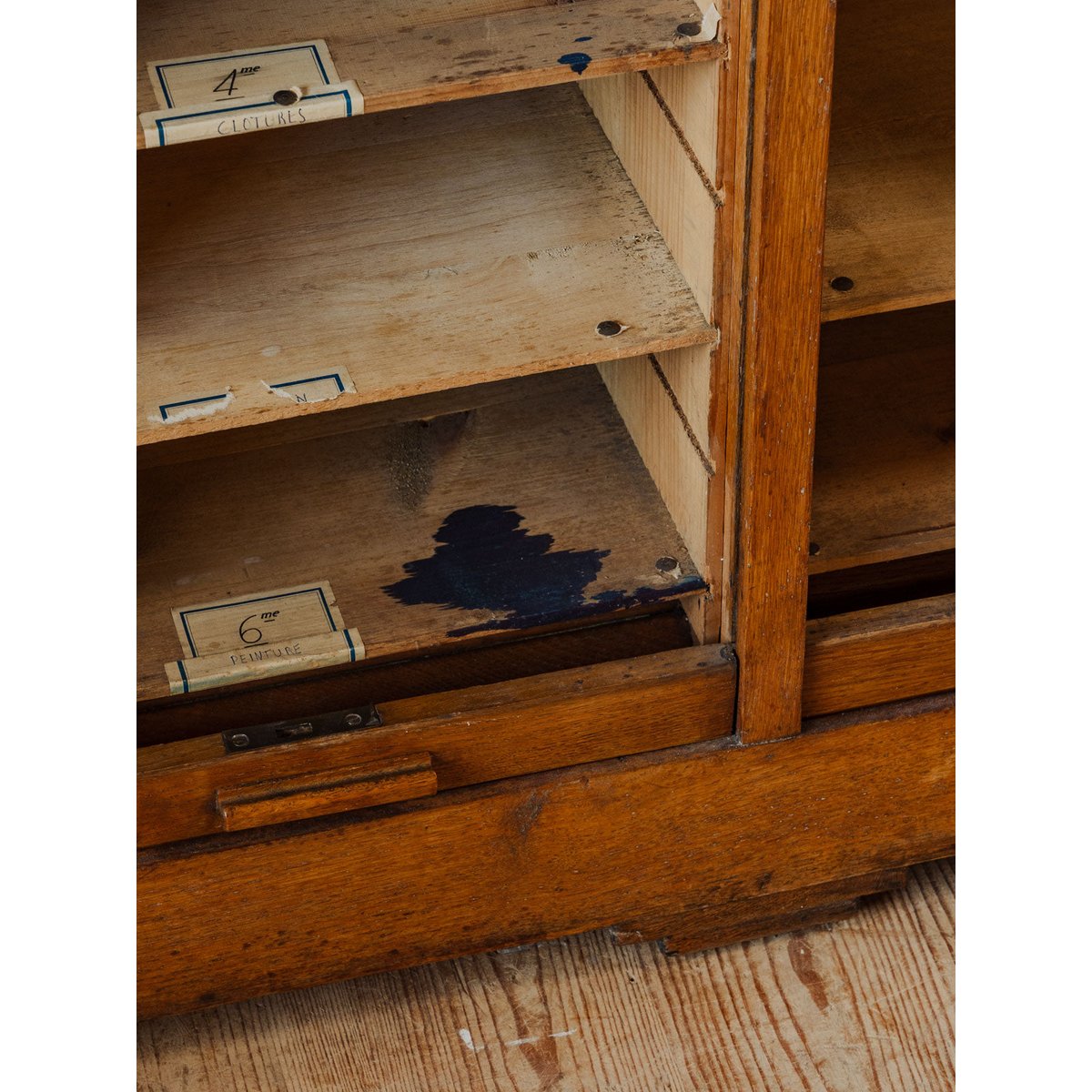 Classeur double en bois Fernand N°355 - Bon état bois foncé, DEBONGOUT