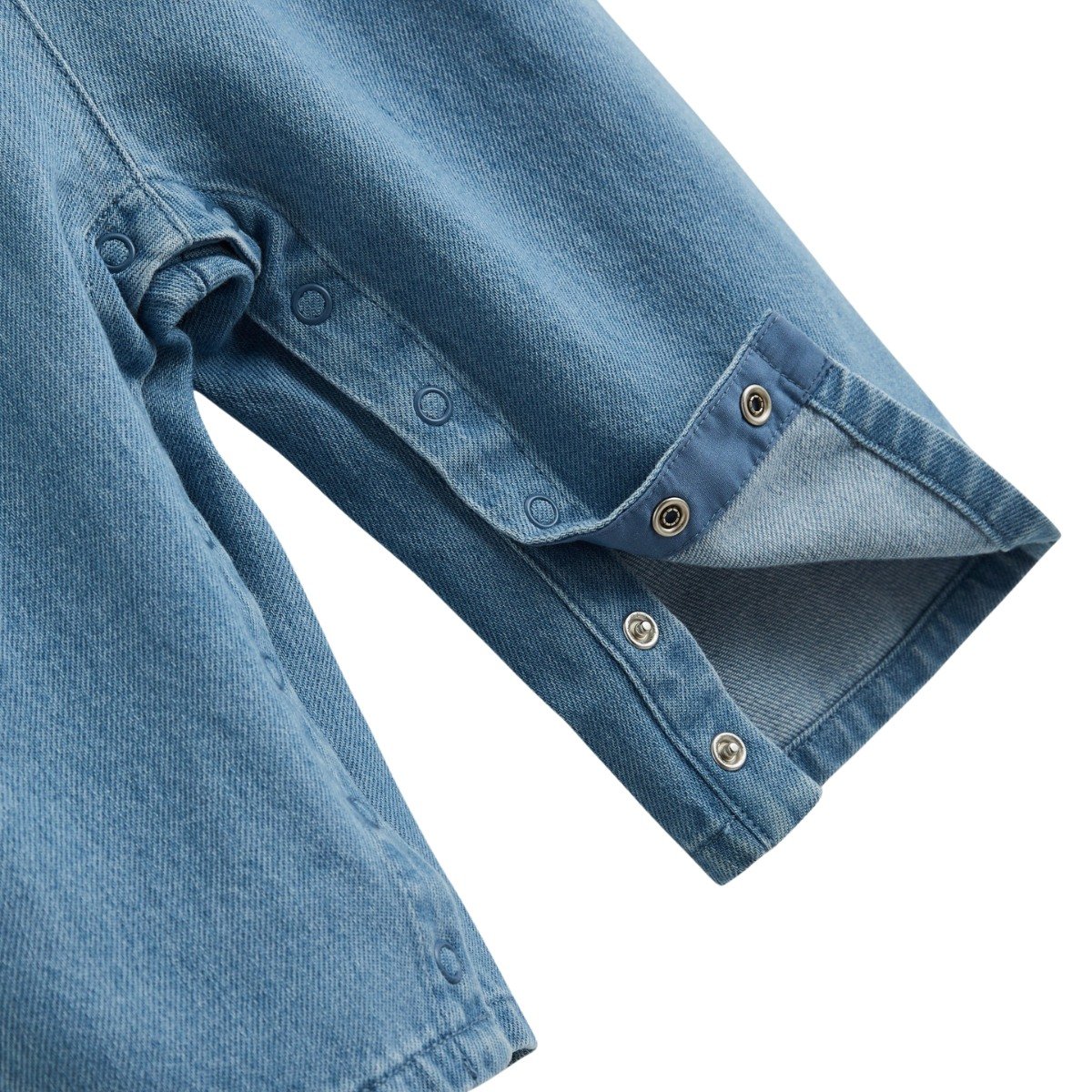 Salopette bébé en jean Cléo bleu, PETIT BEGUIN