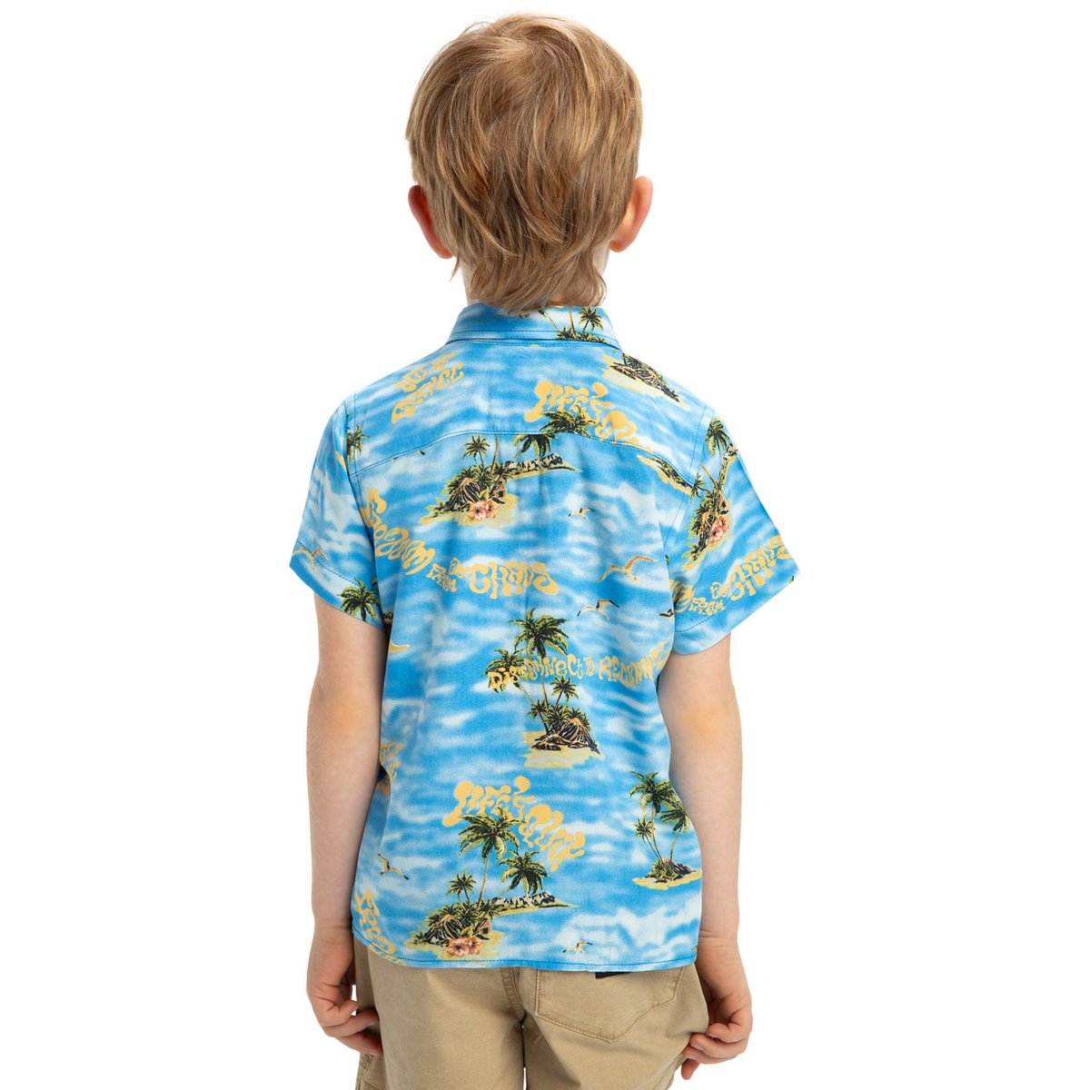 Chemise à manches courtes SAFE PARADISE bleu blue naturama 32x32, QUIKSILVER