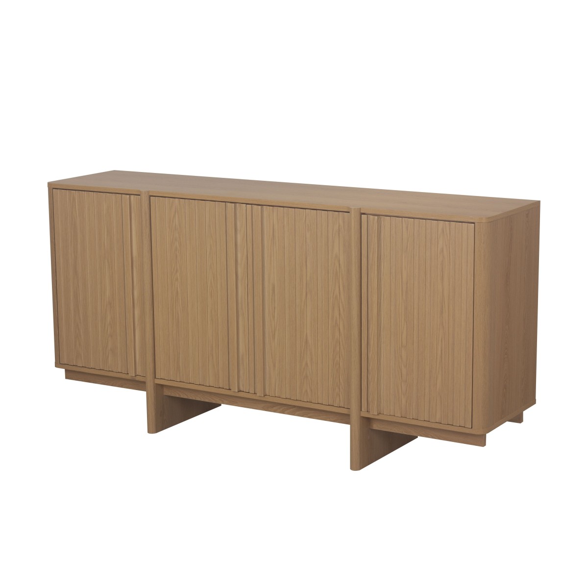 Buffet 4 portes AUGUSTE bois clair, CALICOSY