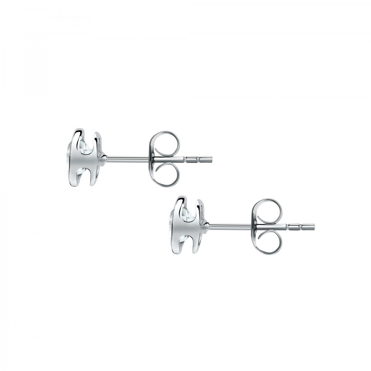 Boucles D'oreilles En Or Blanc 750 B-classic argent, BLUESPIRIT