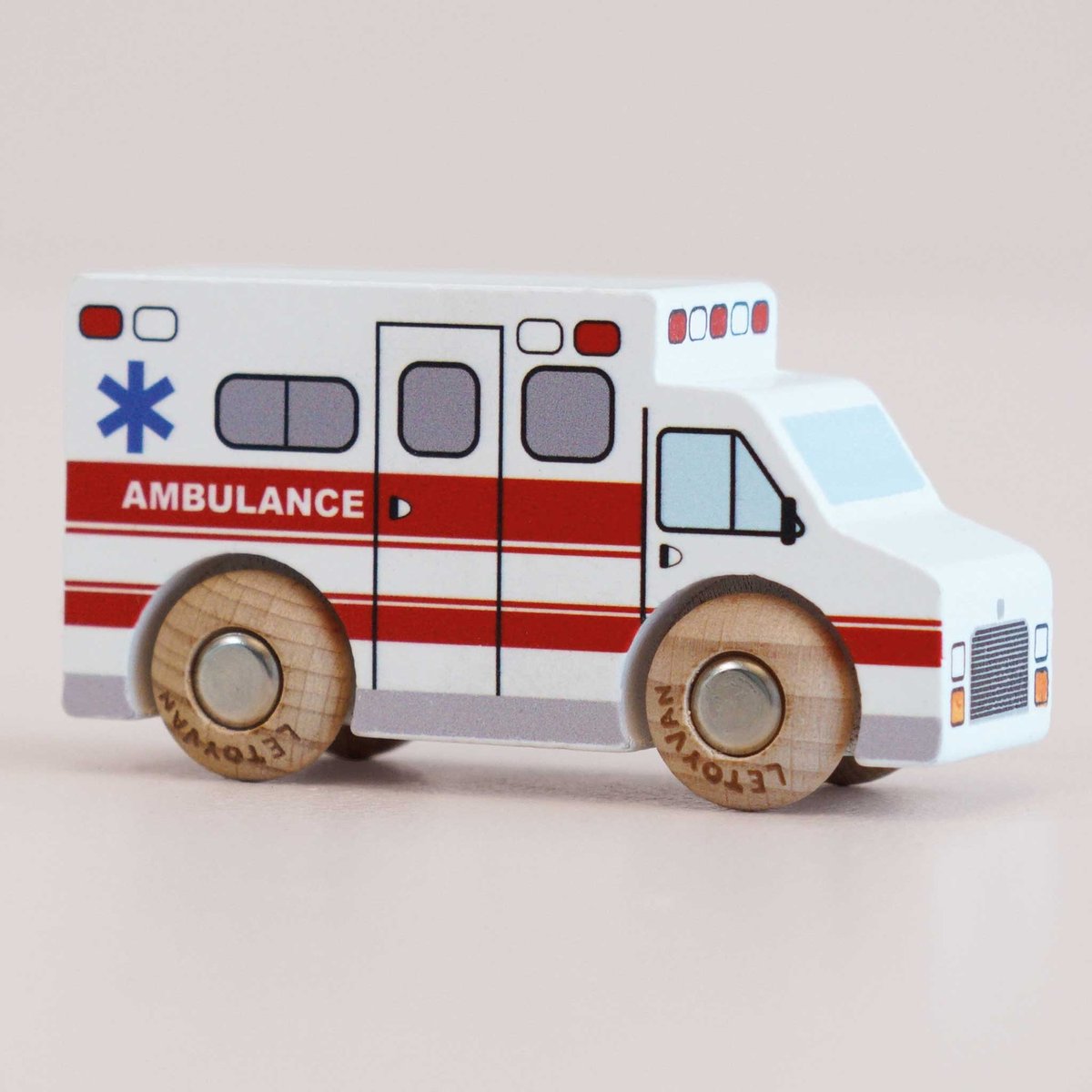 Camion Ambulance Lance No 43 blanc, LE TOY VAN