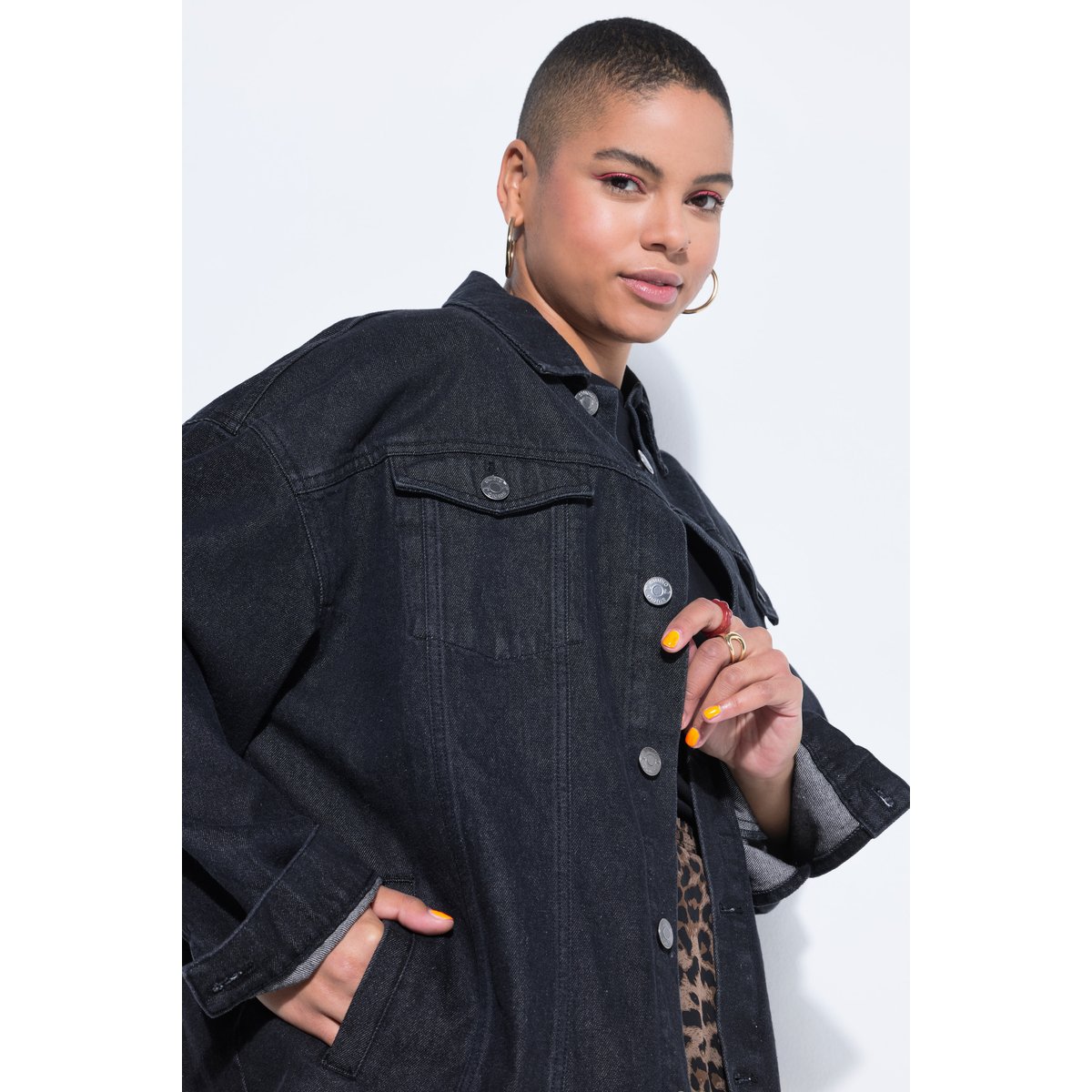 Veste en jean noir, STUDIO UNTOLD