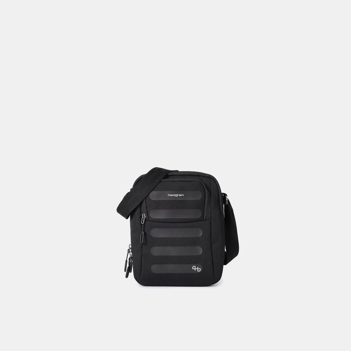 Sac bandoulière vertical moyen sécurisé RFID black, HEDGREN