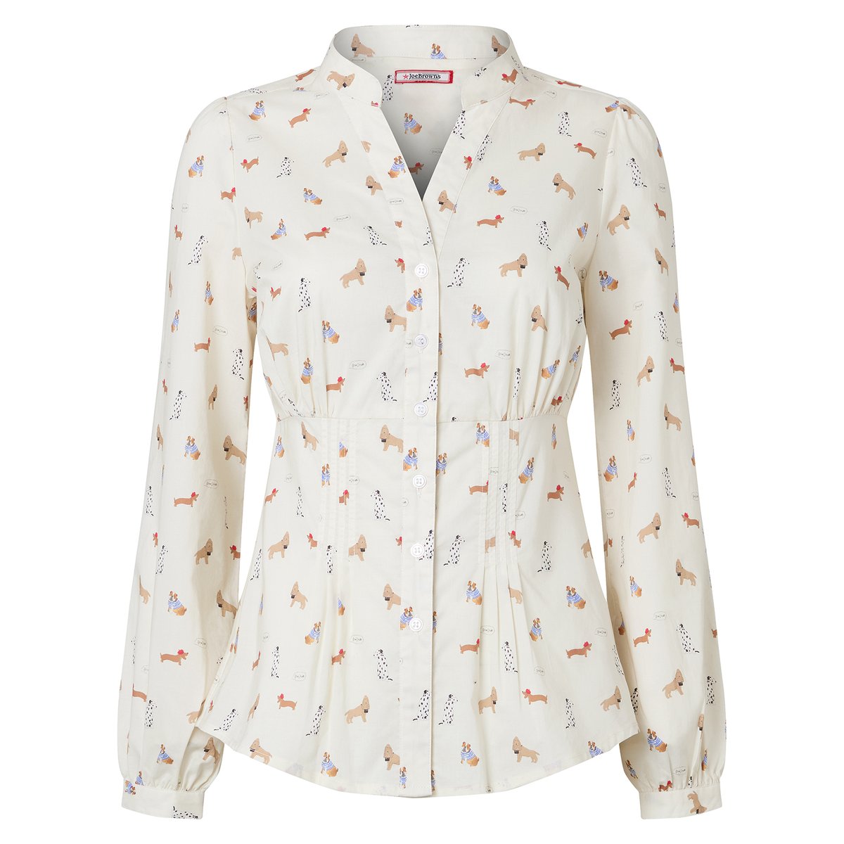 Chemise Boutonnée Imprimé Chien blanc, JOE BROWNS