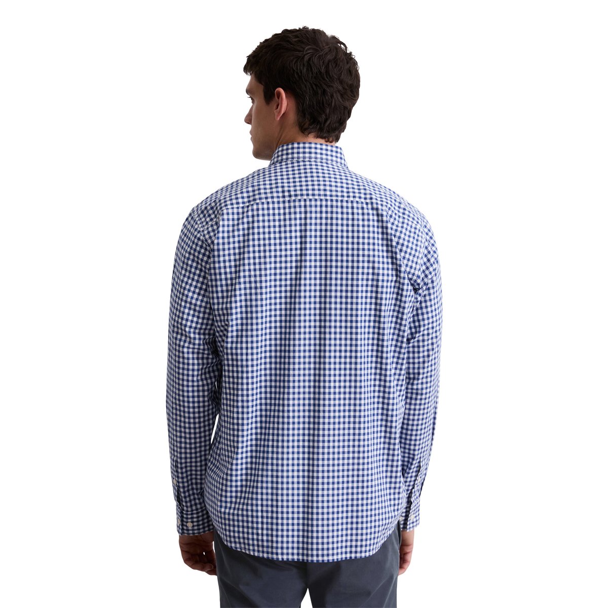 Chemise regular en pur coton biologique bleu, MARC O'POLO