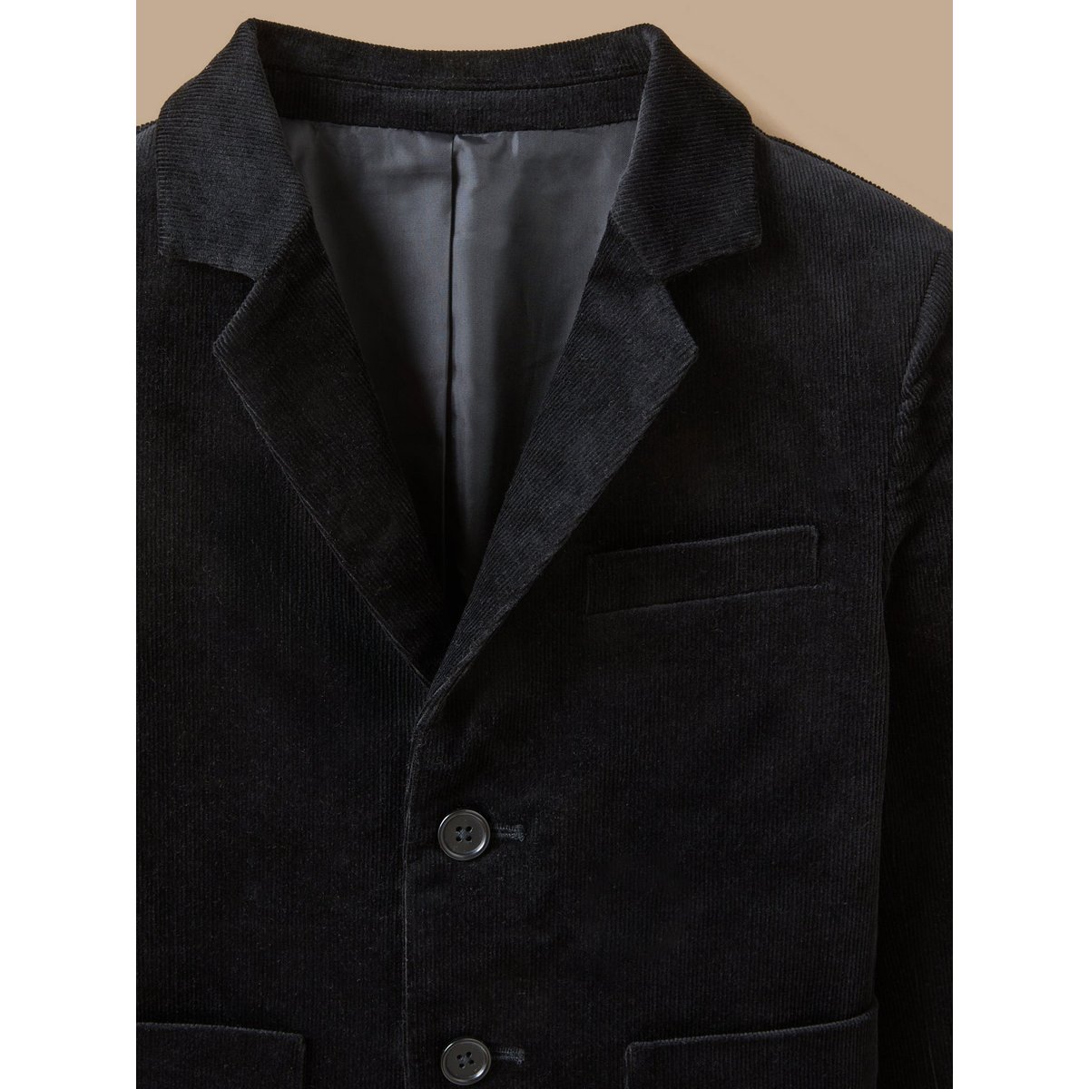 Veste de costume velours - Collection Fêtes et Mariages noir, CYRILLUS
