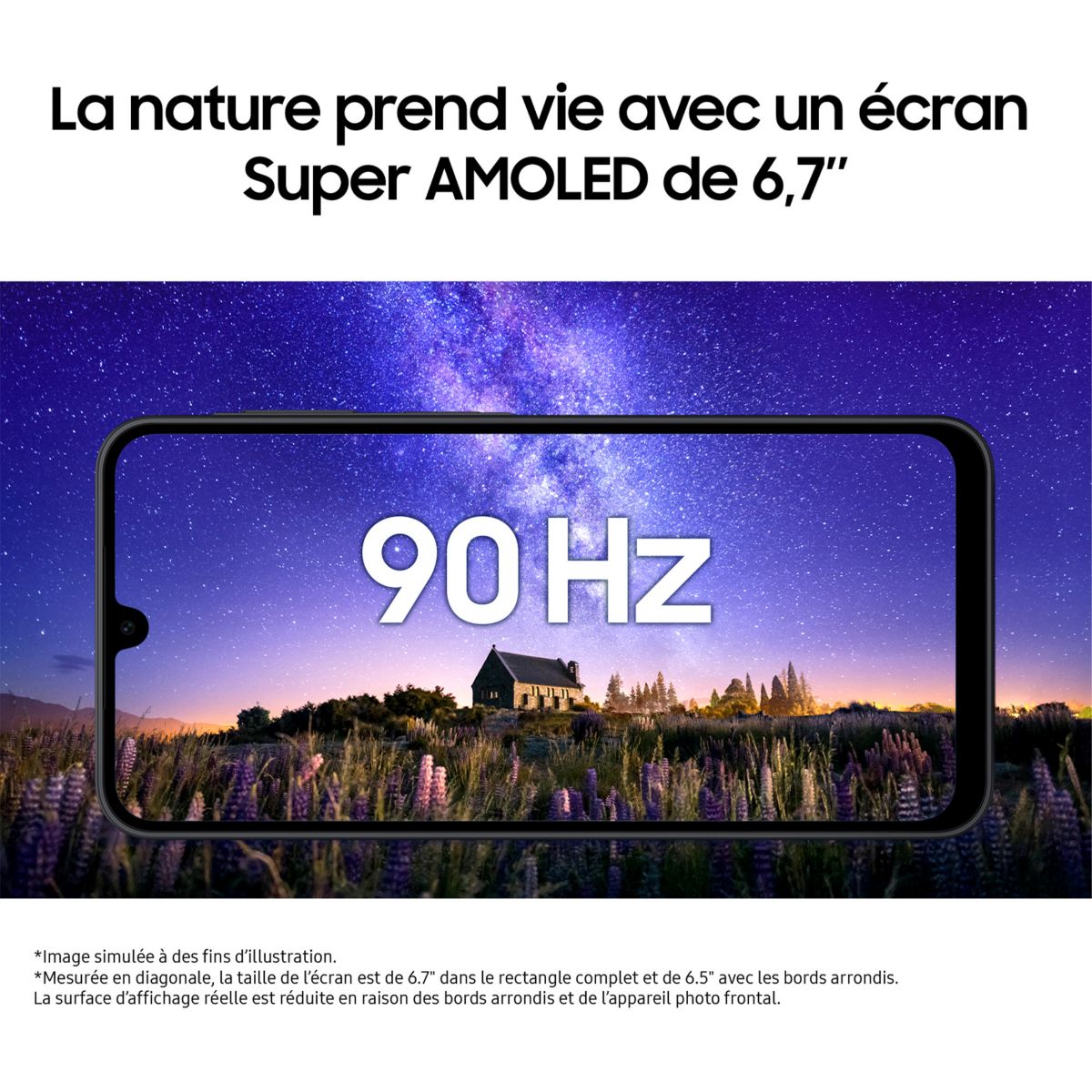 Smartphone Galaxy A17 Bleu clair 128Go 4G couleur unique, SAMSUNG