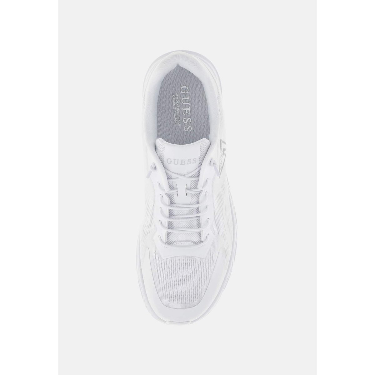 Ease Chaussures De Course En Tissu Synthétique blanc, GUESS