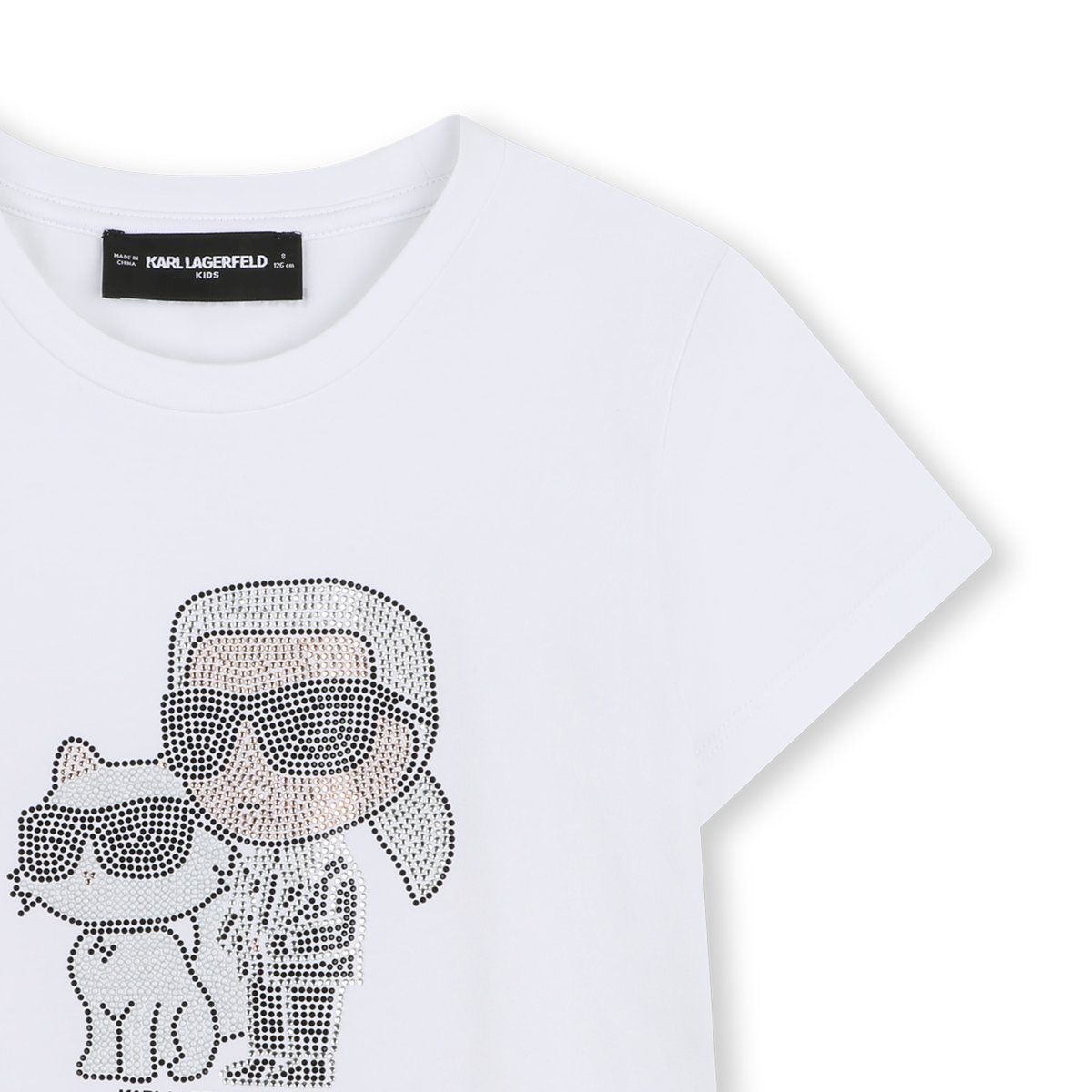 Tee-shirt blanc, KARL LAGERFELD KIDS