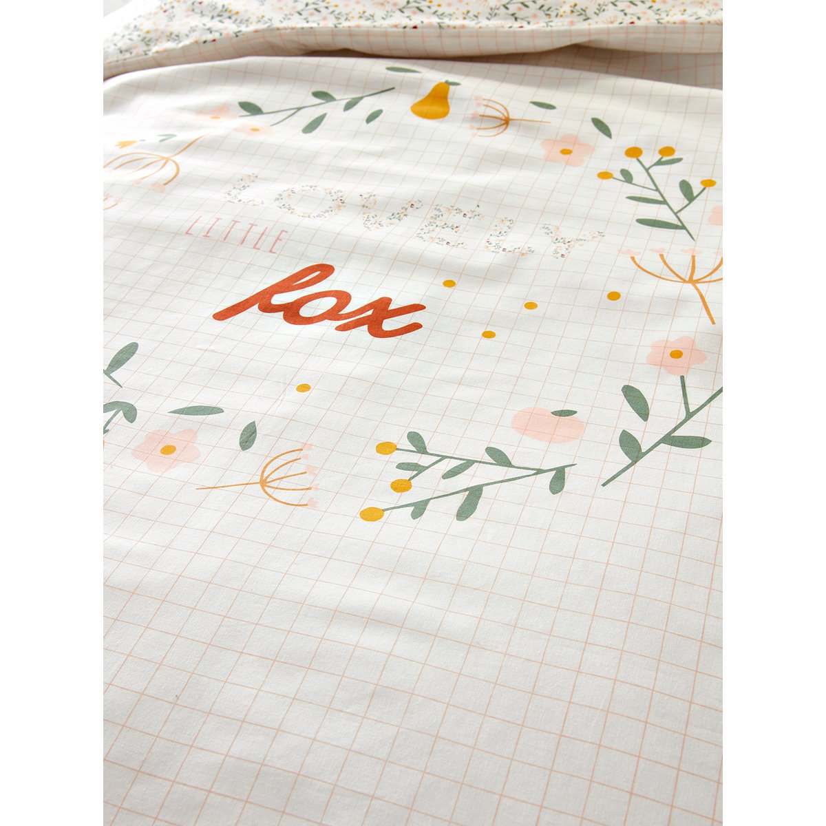 Housse de couette FLEURETTES ecru / multico, VERTBAUDET