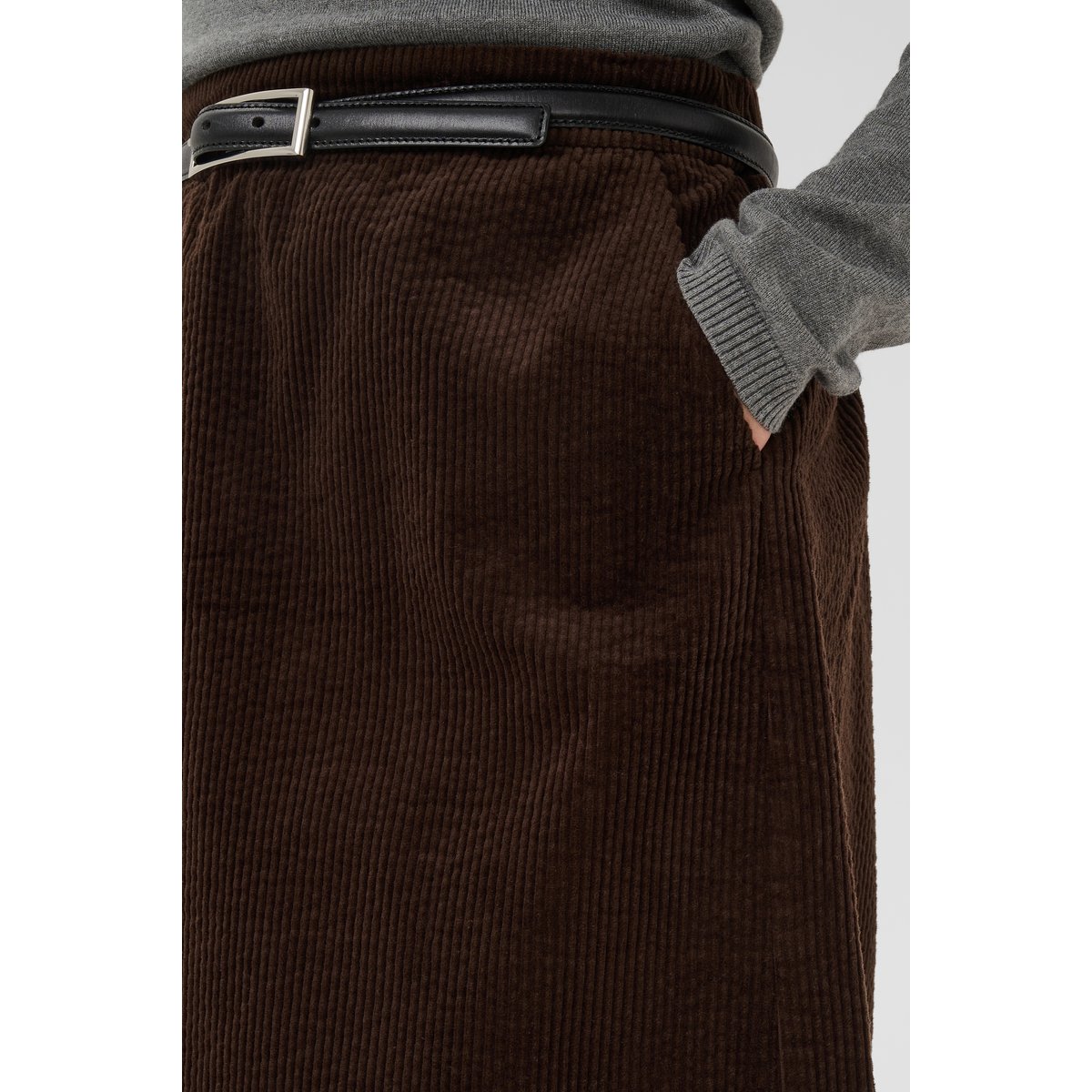 Jupe casual marron coffee bean, CULTURE