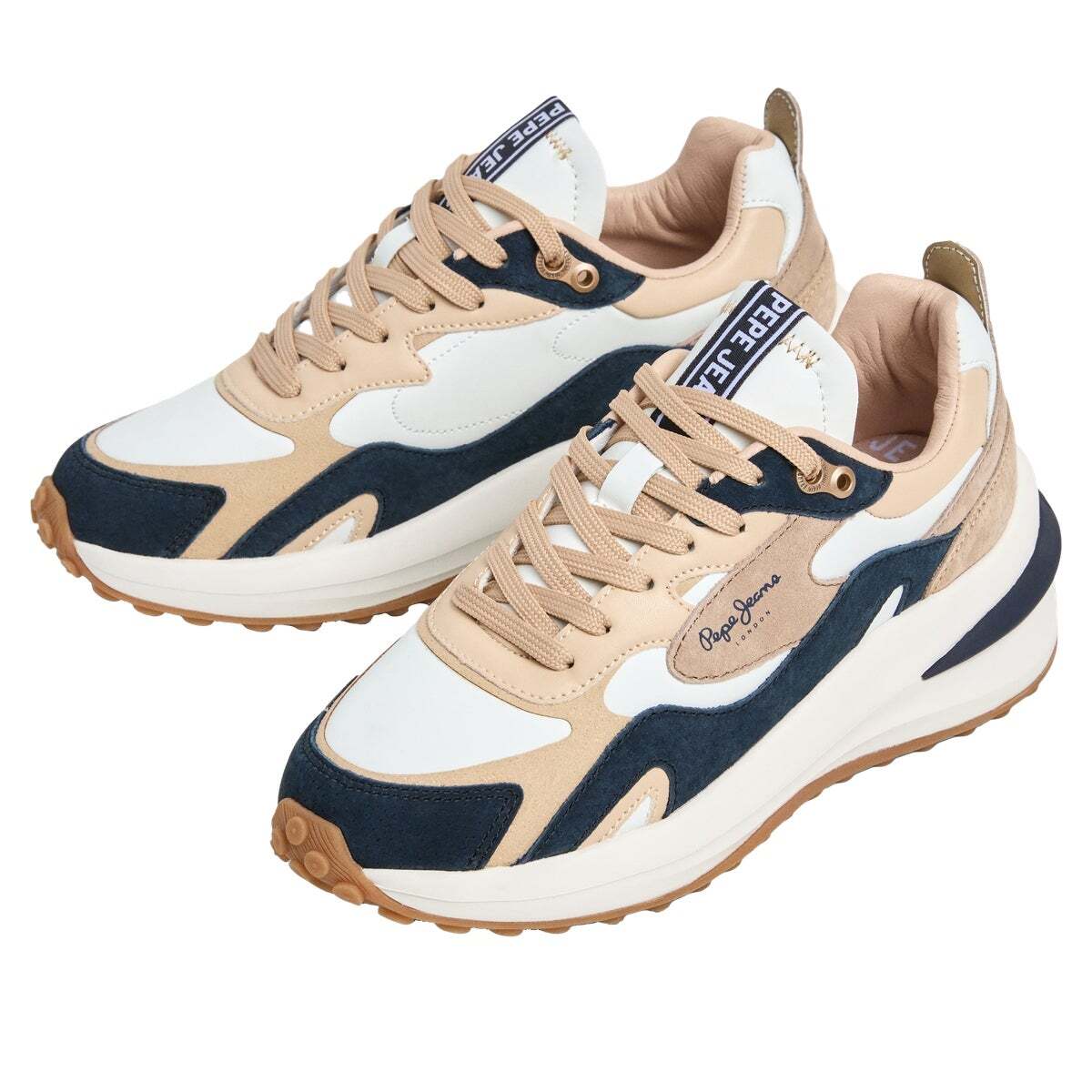 Winslow - Baskets Combinées beige nu, PEPE JEANS