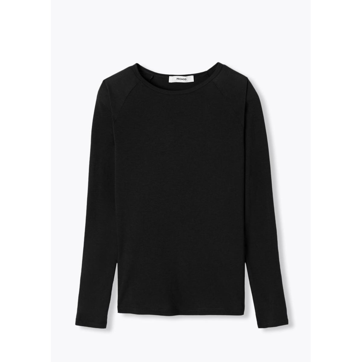 T-shirt fin manches longues noir, PROMOD