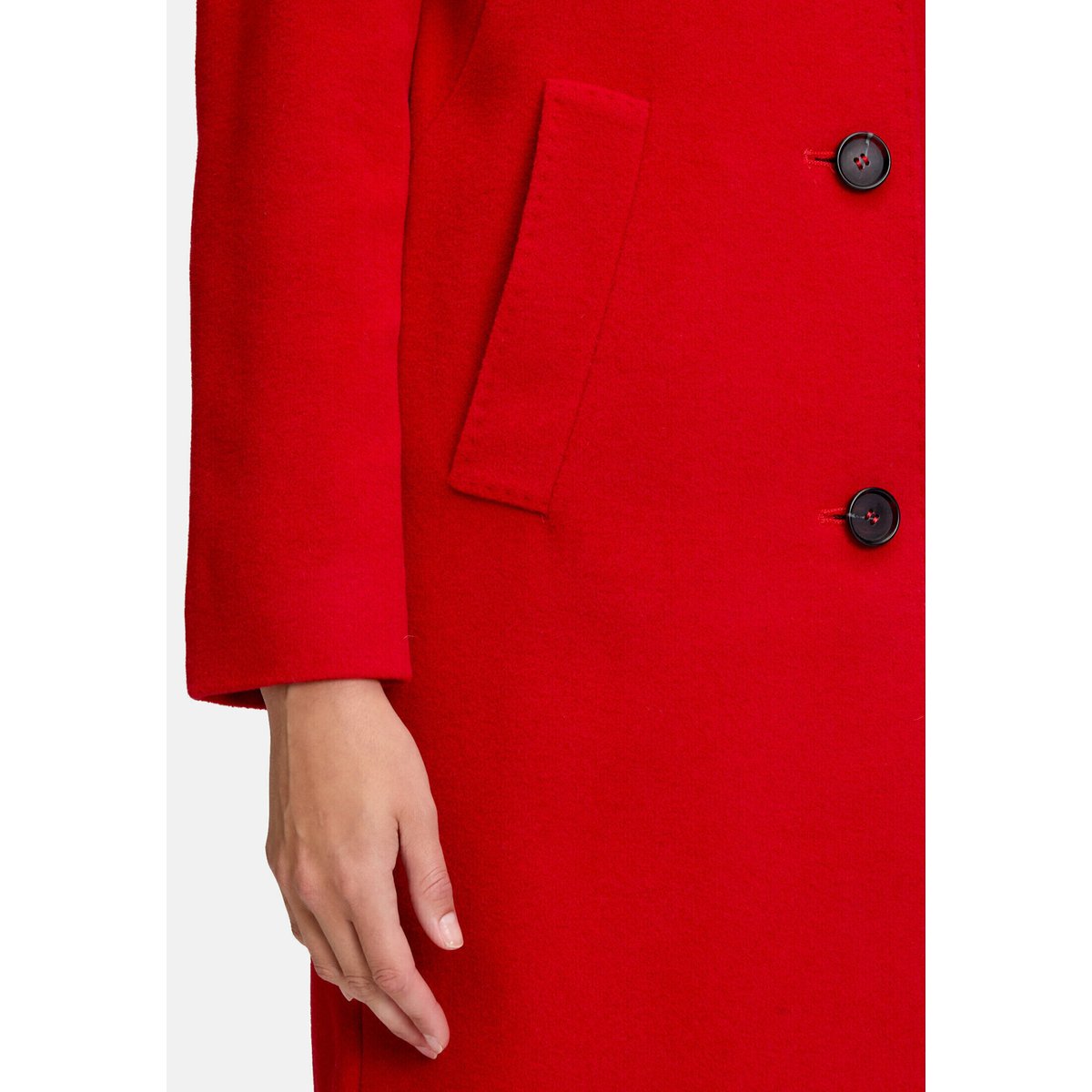 Manteau en laine à col salsa, BETTY BARCLAY