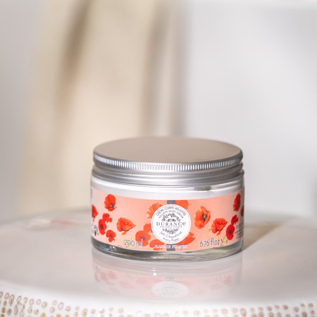 Crème corps veloutée JOLI COQUELICOT couleur unique, DURANCE