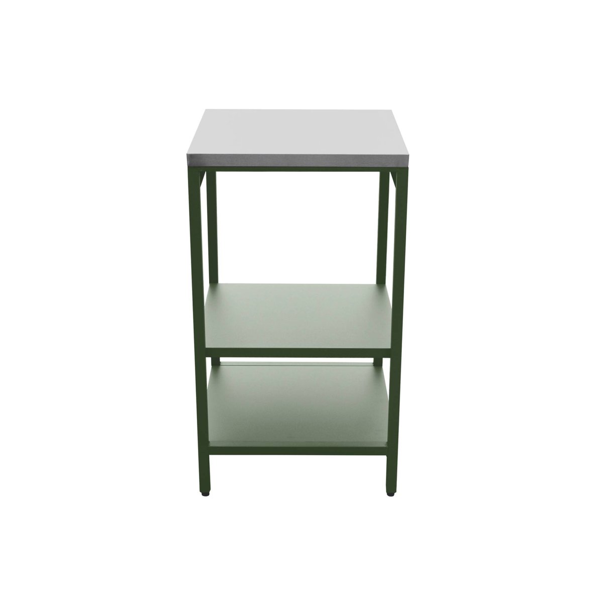 Module d'angle de cuisine extérieure acier 2 étagères L49cm NAXOS noir, SWEEEK