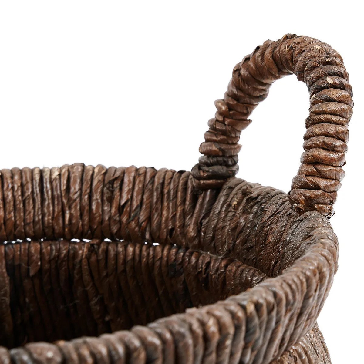 Panier en feuille de bananier CHIZARA beige, BAZAR BIZAR
