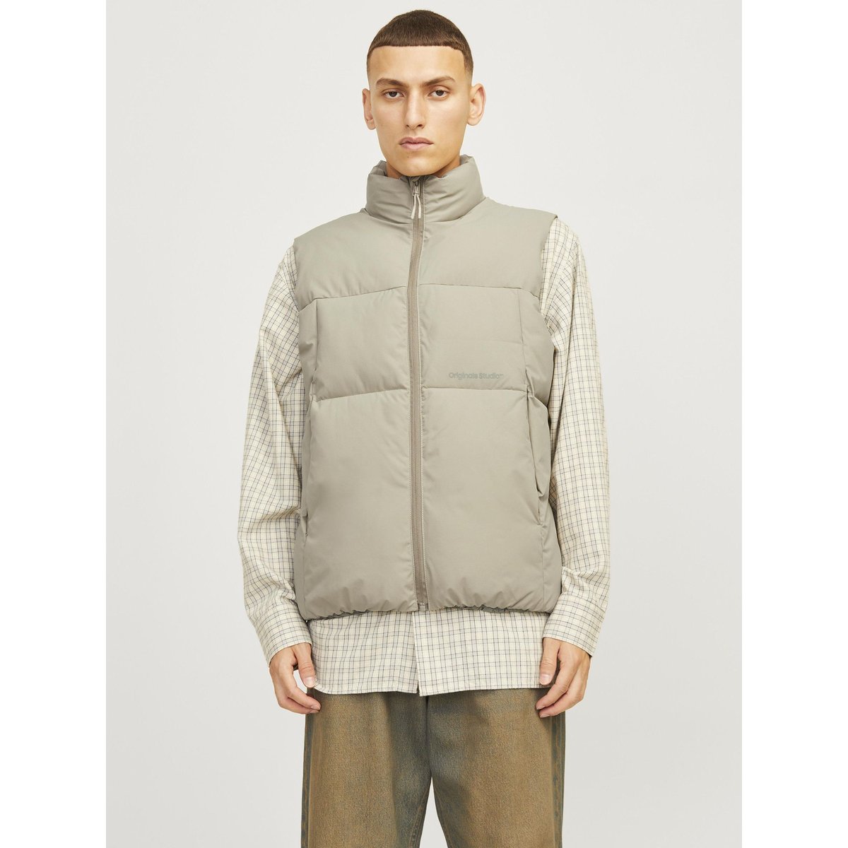 Doudoune Sans Manches silver sage, JACK & JONES