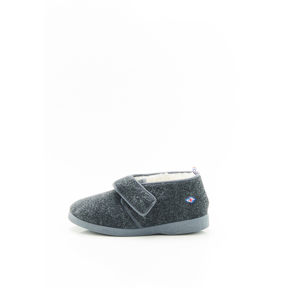 Chaussons à scratch Thermolactyl gris chiné, DAMART
