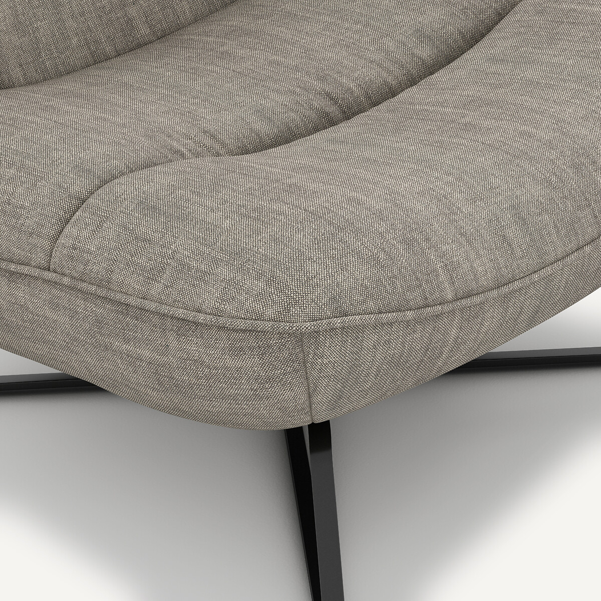 Fauteuil toile en lin, Helma gris, AM.PM