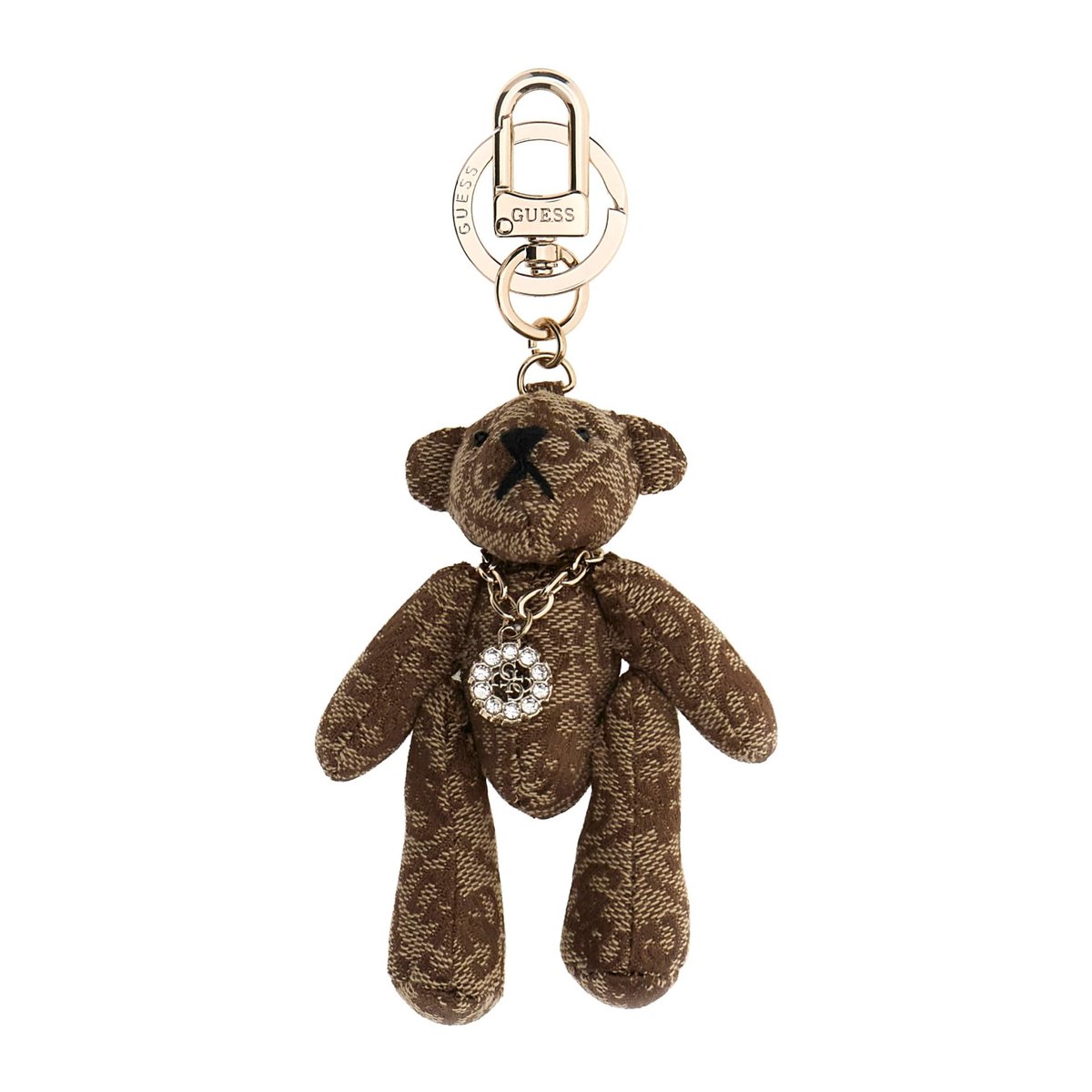 Porte-Clés 4G Teddy beige multi, GUESS