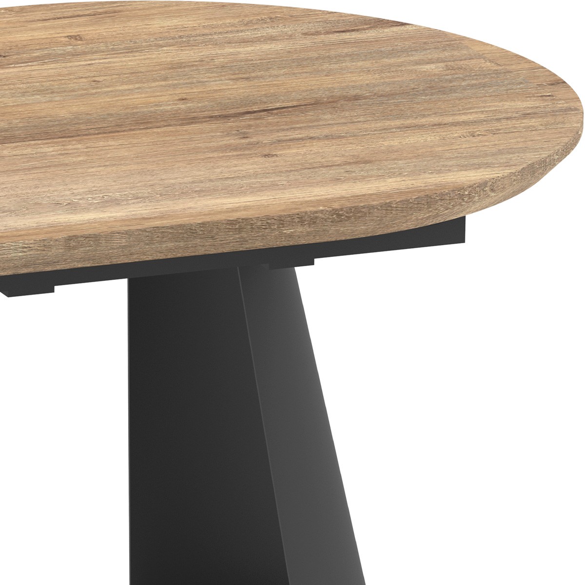 Table à manger ovale extensible 8/16 couverts effet bois - DOURO bois, HOMIFAB