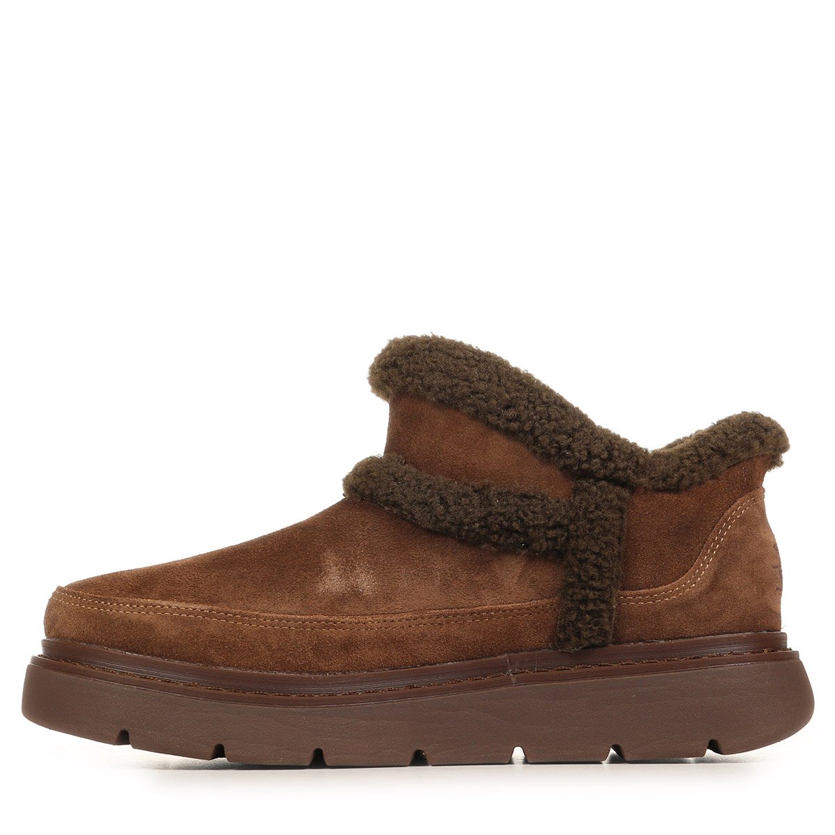 Chaussons KEEPSAKES LITE WINTER SNUG chocolate, SKECHERS