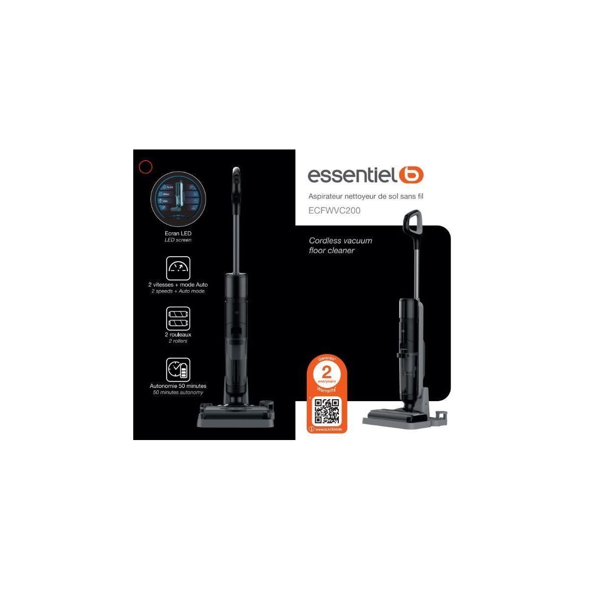Aspirateur laveur ECFWVC200 couleur unique, ESSENTIEL B