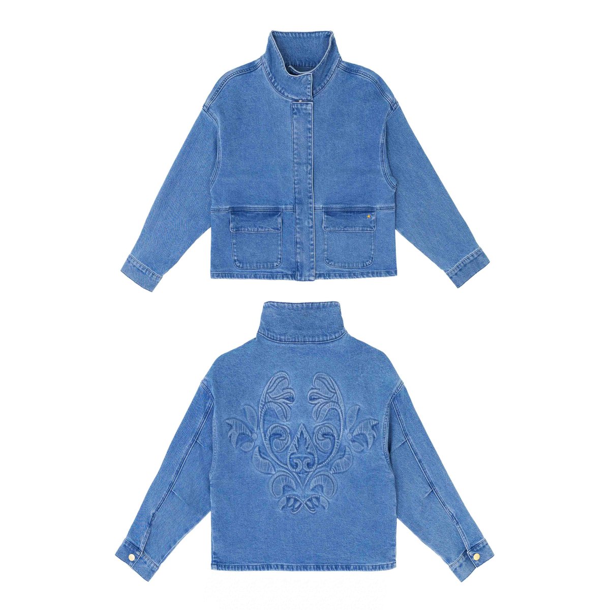 Veste col montant uni VELMO 88-stone, LA PETITE ETOILE
