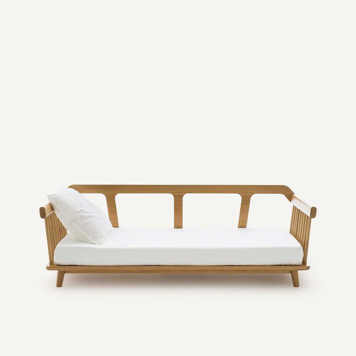 Lit-banquette, en chêne et plaqué chêne, JUNGLING chêne naturel, EMMANUEL GALLINA X AM.PM