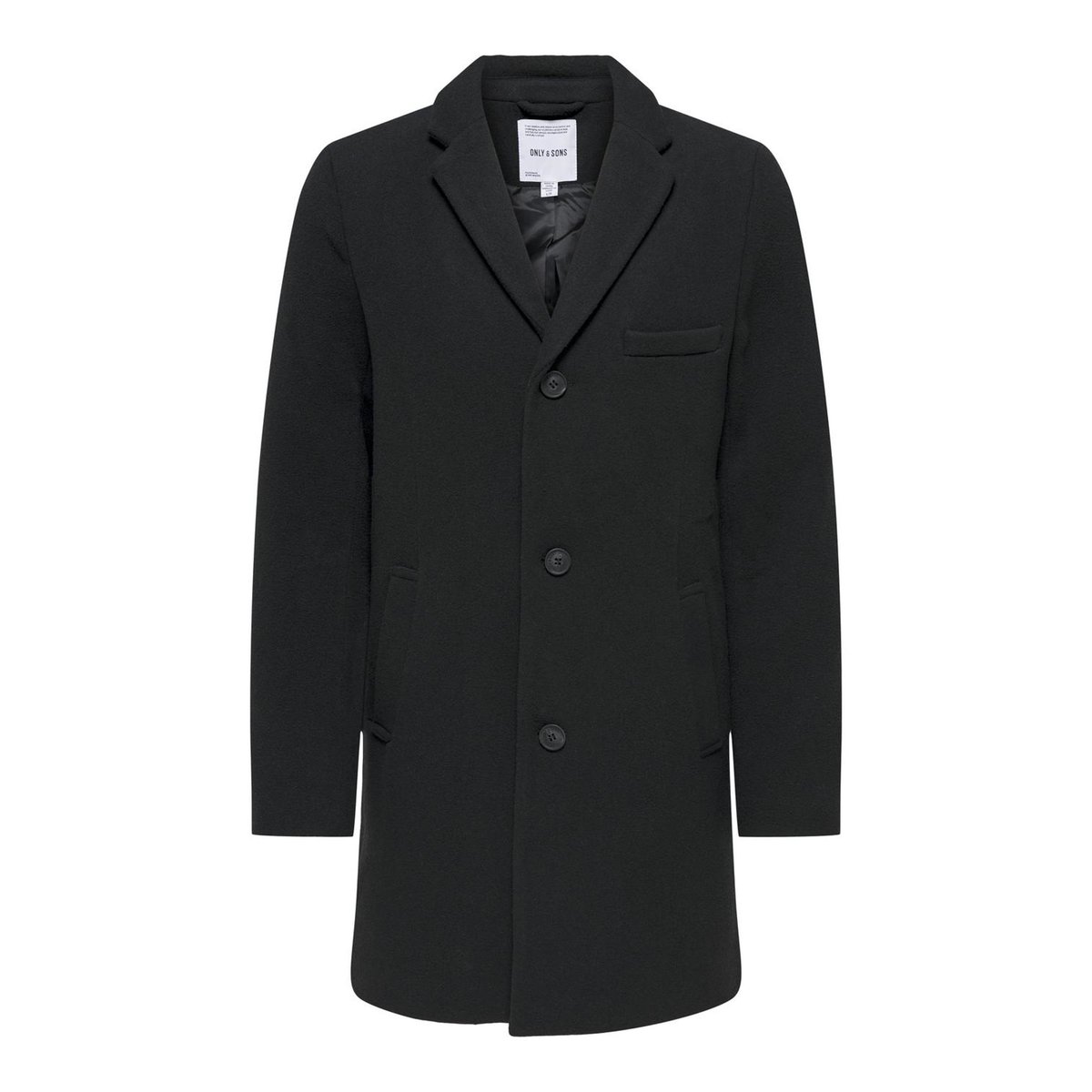 Manteau black 1, ONLY & SONS