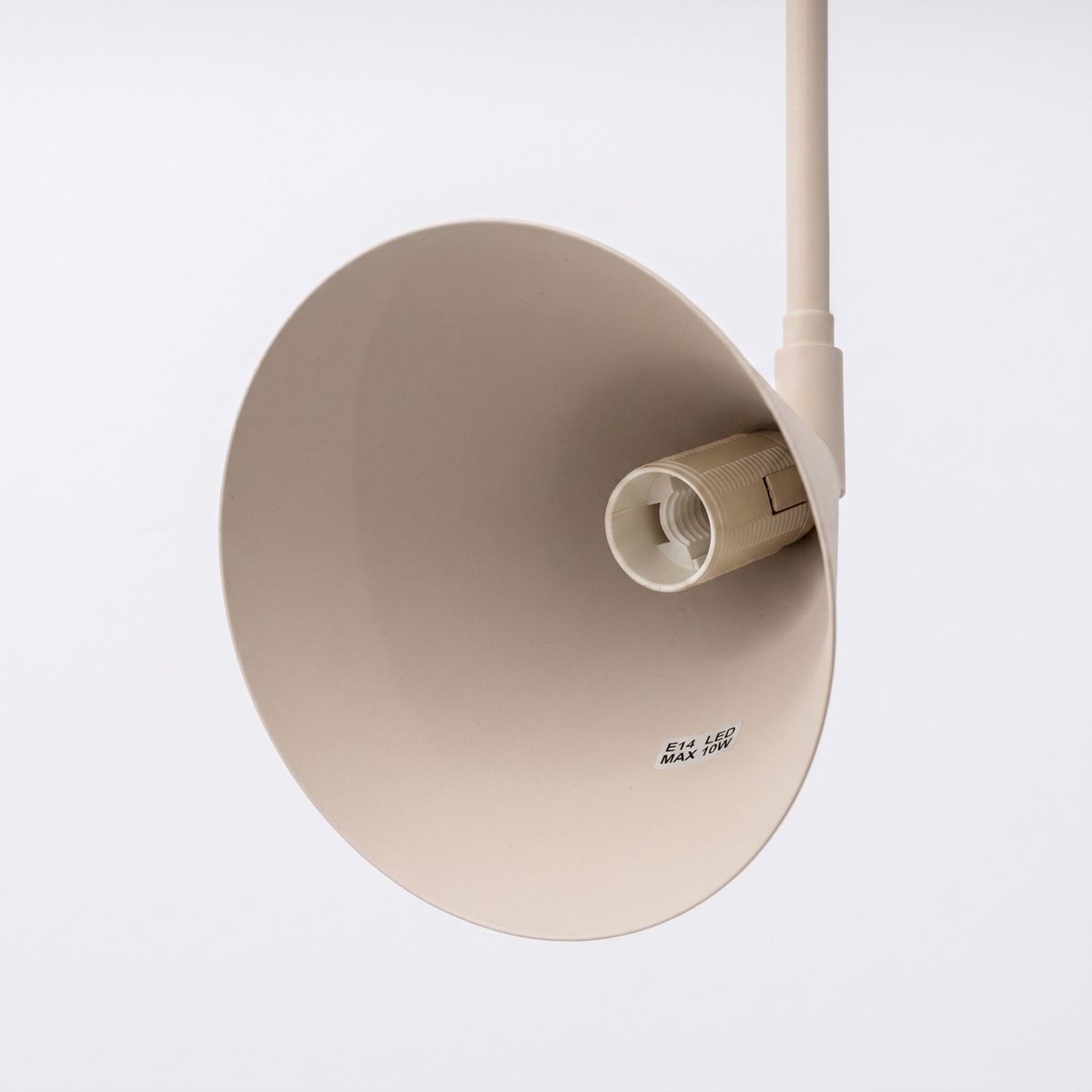 Applique murale Taupe E14 1 Nox taupe, EDEN