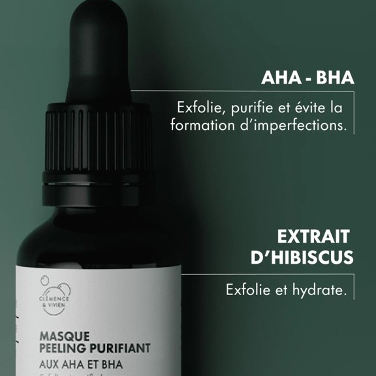 Masque Peeling Purifiant couleur unique, CLEMENCE ET VIVIEN