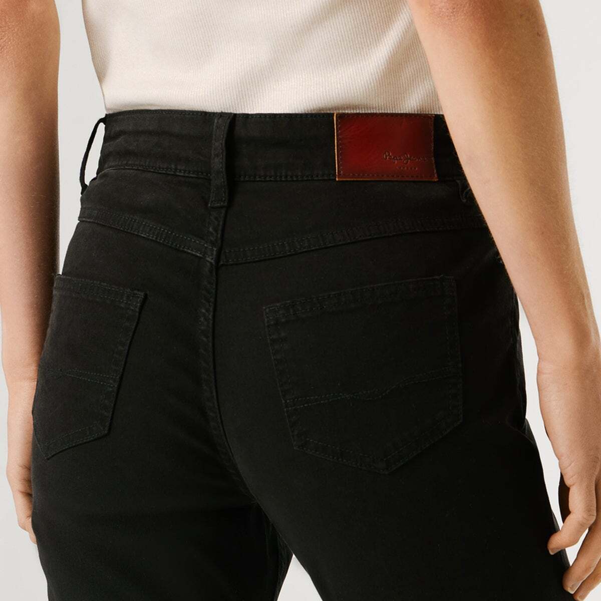 Pantalon Coupe Évasée 5 Poches noir, PEPE JEANS